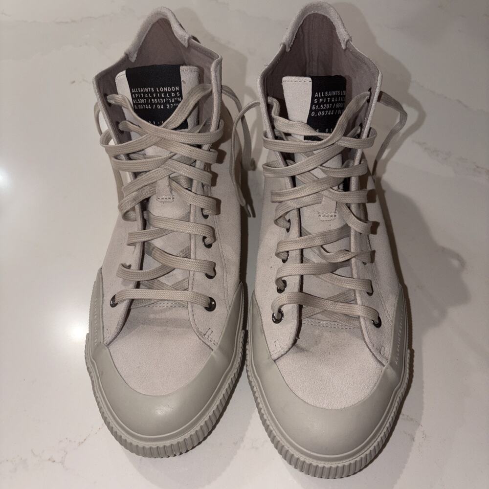 All Saints Dumont Gray High Top Sneakers 11
